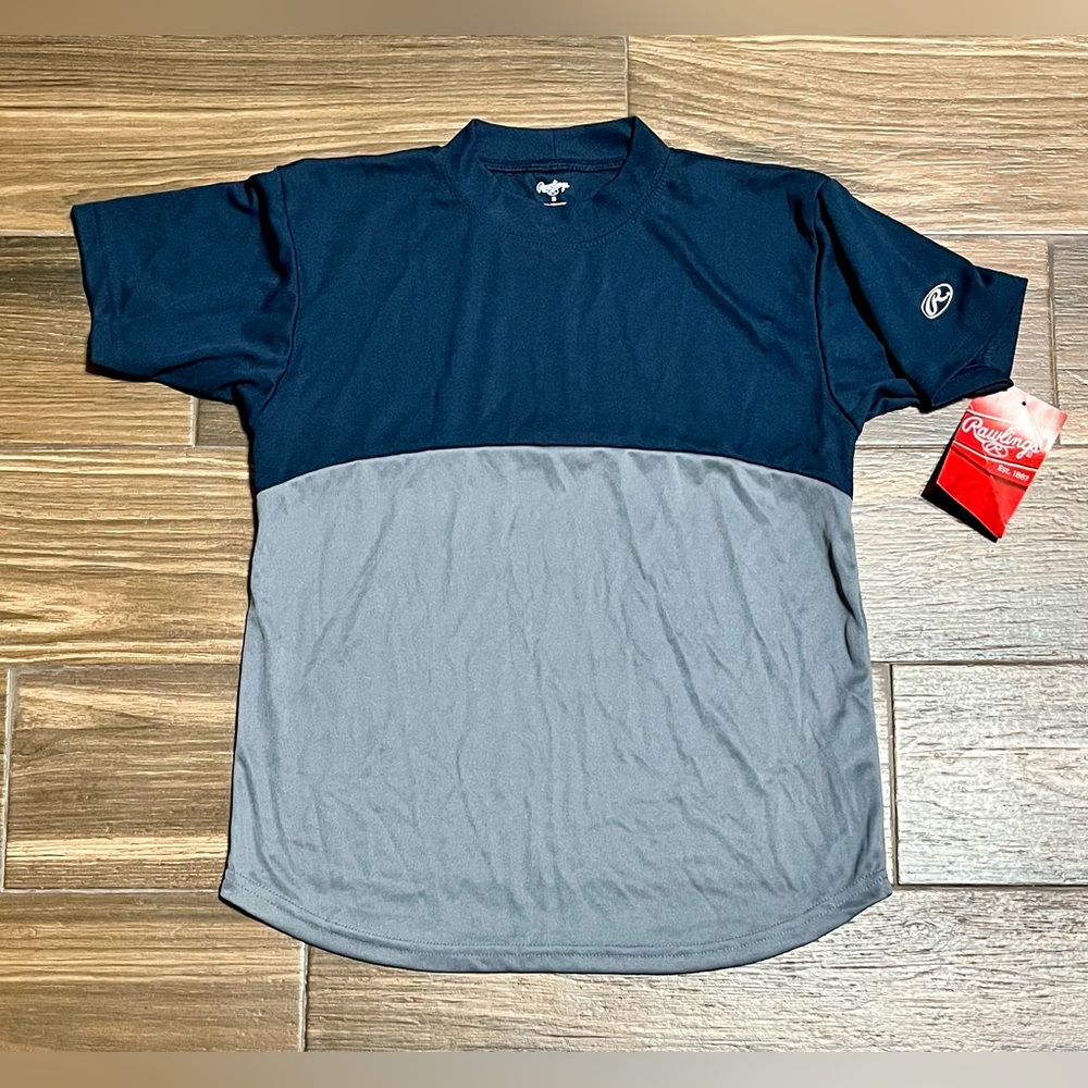 Rawlings Kids' Navy and Gray Jersey - Picture 6 of 6